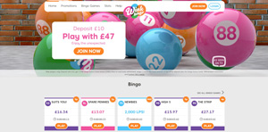 Wink Bingo homepage